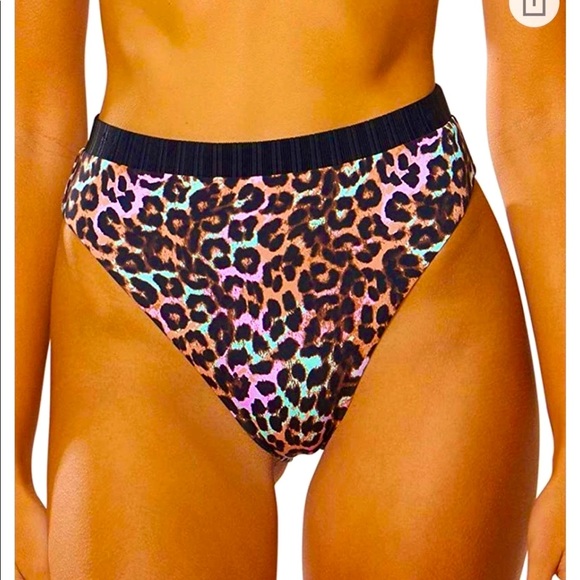 NWT’s Dolce Vita high rise bright animal print cheeky bikini - Picture 5 of 10